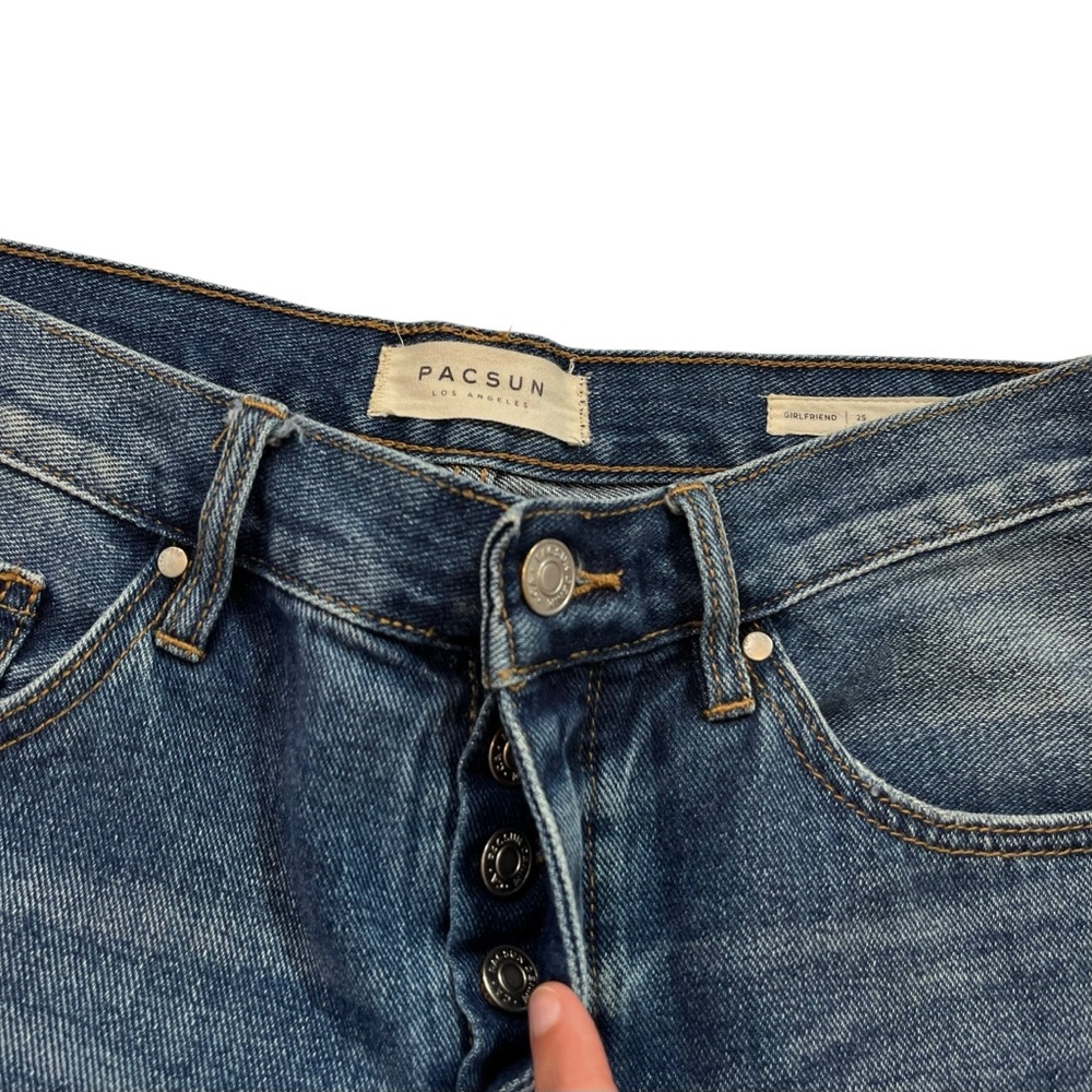 PacSun‎ Women’s Girlfriend Button Fly Jeans Size 25 - Picture 4 of 9